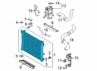OEM Toyota RAV4 Radiator Assembly Diagram - 16400-25190