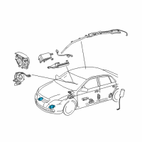 OEM Toyota Front Sensor Diagram - 89173-09390