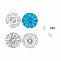 OEM Toyota Camry Wheel, Alloy Diagram - 42611-06740
