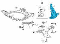 OEM Toyota Venza Knuckle Diagram - 43201-42010
