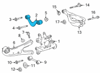 OEM Toyota Sienna Upper Control Arm Diagram - 48770-45010