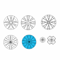 OEM Toyota Yaris Wheel Cover Diagram - 42602-52320