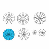 OEM Toyota Yaris Wheel Cover Diagram - 42602-52310