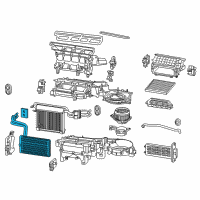 OEM Toyota Heater Core Diagram - 87107-04070