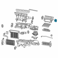 OEM Toyota Fan Resistor Diagram - 87165-04010