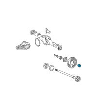 OEM Toyota 4Runner Axle Shaft Oil Seal Diagram - 90313-48001