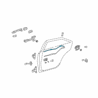 OEM Toyota Camry Lock Cable Diagram - 69770-06030