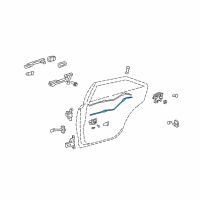 OEM Toyota Camry Lock Cable Diagram - 69730-06040