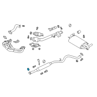 OEM Toyota Intermed Pipe Gasket Diagram - SU003-01112