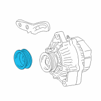 OEM Toyota T100 Pulley Diagram - 27411-65010