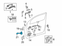 OEM Toyota Tundra Door Check Diagram - 68620-0C023