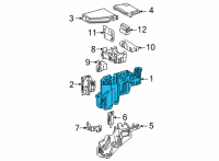 OEM Toyota Sienna Relay Box Diagram - 82741-08080