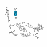 OEM Toyota RAV4 Coil Spring Diagram - 48231-42710