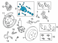 OEM Toyota Sienna Caliper Assembly Diagram - 47830-08020