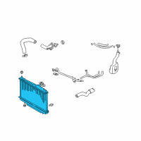OEM Toyota RAV4 Radiator Assembly Diagram - 16400-28500