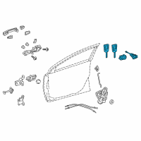 OEM Toyota Corolla iM Cylinder & Keys Diagram - 89704-12F80