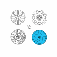 OEM Scion Wheel Covers Diagram - PT280-74102