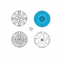 OEM Scion iQ Wheel, Steel Diagram - 42611-74060