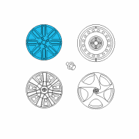 OEM Scion iQ Wheel, Alloy Diagram - PT904-74100