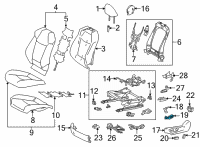 OEM Toyota Camry Adjuster Switch Diagram - 84922-06180-C0