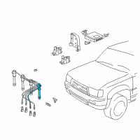 OEM Toyota 4Runner Plug Wire Diagram - 90919-15477