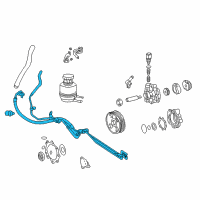 OEM Toyota Tundra Hose & Tube Assembly Diagram - 44410-0C021