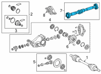 OEM Toyota Camry Drive Shaft Assembly Diagram - 37100-33040