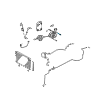 OEM Toyota Avalon Compressor Mount Bolt Diagram - 90099-04394