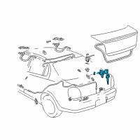 OEM Toyota Echo Cylinder & Keys Diagram - 69055-52100