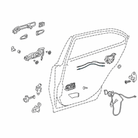 OEM Toyota Avalon Opener Cable Diagram - 69730-07020