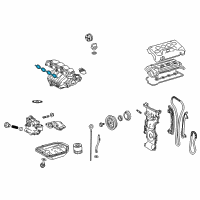 OEM Toyota Matrix Manifold Gasket Diagram - 17177-0H020