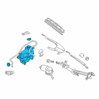 OEM Toyota Prius Washer Reservoir Diagram - 85315-47050