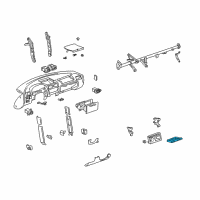 OEM Toyota MR2 Spyder Holder Sub-Assy, Instrument Panel Cup Diagram - 55604-17010-C0