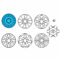 OEM Toyota 4Runner Wheel, Spare Diagram - 42611-35550