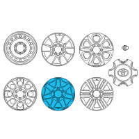 OEM Toyota 4Runner Wheel, Alloy Diagram - 42611-35540
