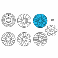 OEM Toyota 4Runner Wheel, Alloy Diagram - 42611-35520