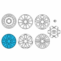 OEM Toyota 4Runner Wheel, Alloy Diagram - 42611-35420