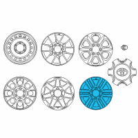 OEM Toyota 4Runner Wheel, Alloy Diagram - 42611-35440