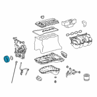 OEM Toyota Crankshaft Damper Diagram - 13408-75050
