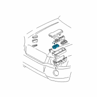 OEM Toyota Highlander Junction Block Diagram - 82720-48021