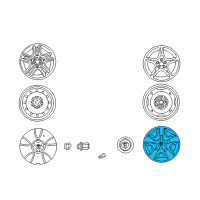 OEM Toyota Celica Wheel Cover Diagram - 42602-20470