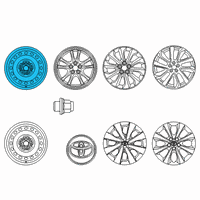 OEM Toyota Corolla Wheel, Steel Diagram - 42611-02Q50