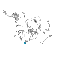 OEM Toyota Sienna Lock Diagram - 69050-08030
