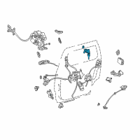 OEM Toyota Sienna Cylinder & Keys Diagram - 69054-45010