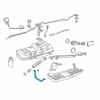 OEM Toyota 4Runner Fuel Tank Mount Strap Diagram - 77601-35060