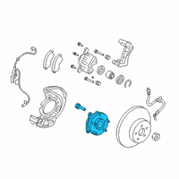 OEM Toyota Front Hub & Bearing Diagram - 43550-0R070