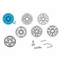 OEM Toyota 4Runner Wheel, Steel Diagram - 42601-35721