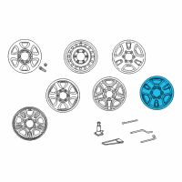 OEM Toyota 4Runner Wheel, Alloy Diagram - 42611-35140