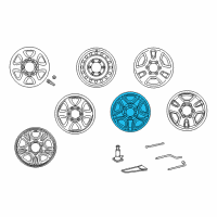 OEM Toyota 4Runner Wheel, Alloy Diagram - 42611-35161