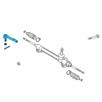 OEM Toyota Camry Outer Tie Rod Diagram - 45460-09230